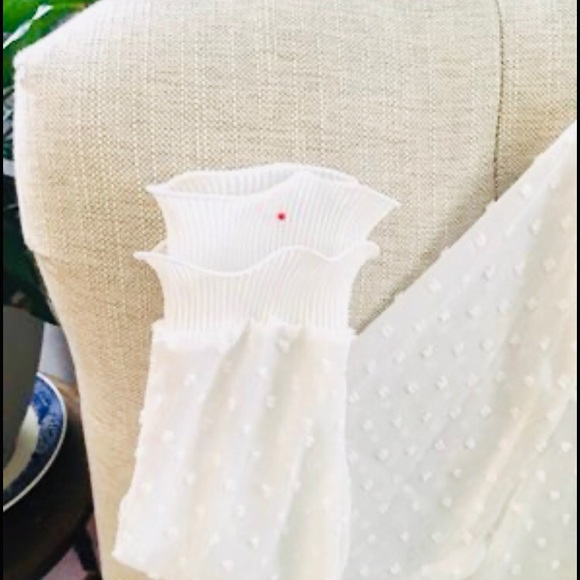 Ivory Bisque Swiss Dot Blouse - Picture 3 of 3
